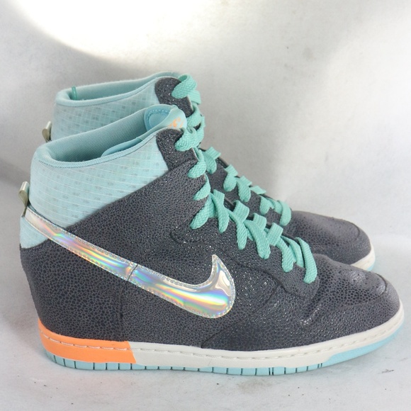 Nike Shoes - NIKE Women's Dunk Sky Hi Hidden Wedge Sneakers